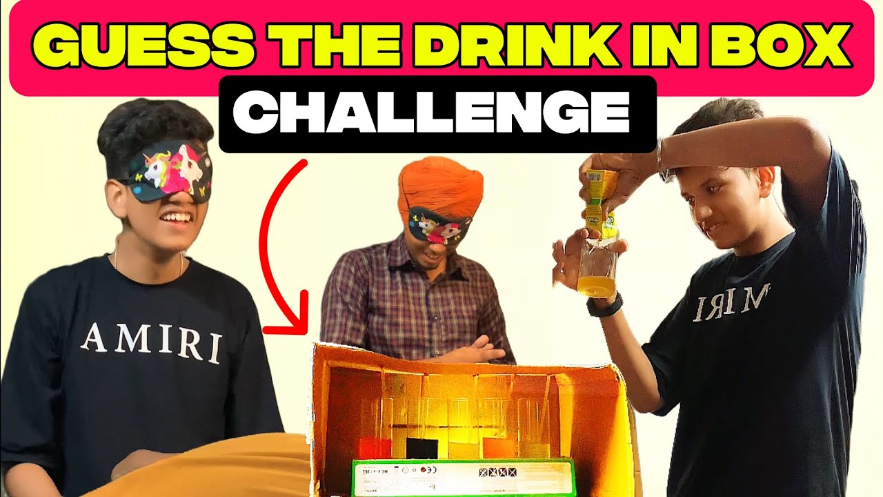 Guess The Drink Challange😍 | Instresting and Funny Video😄| Arjun Thakur|