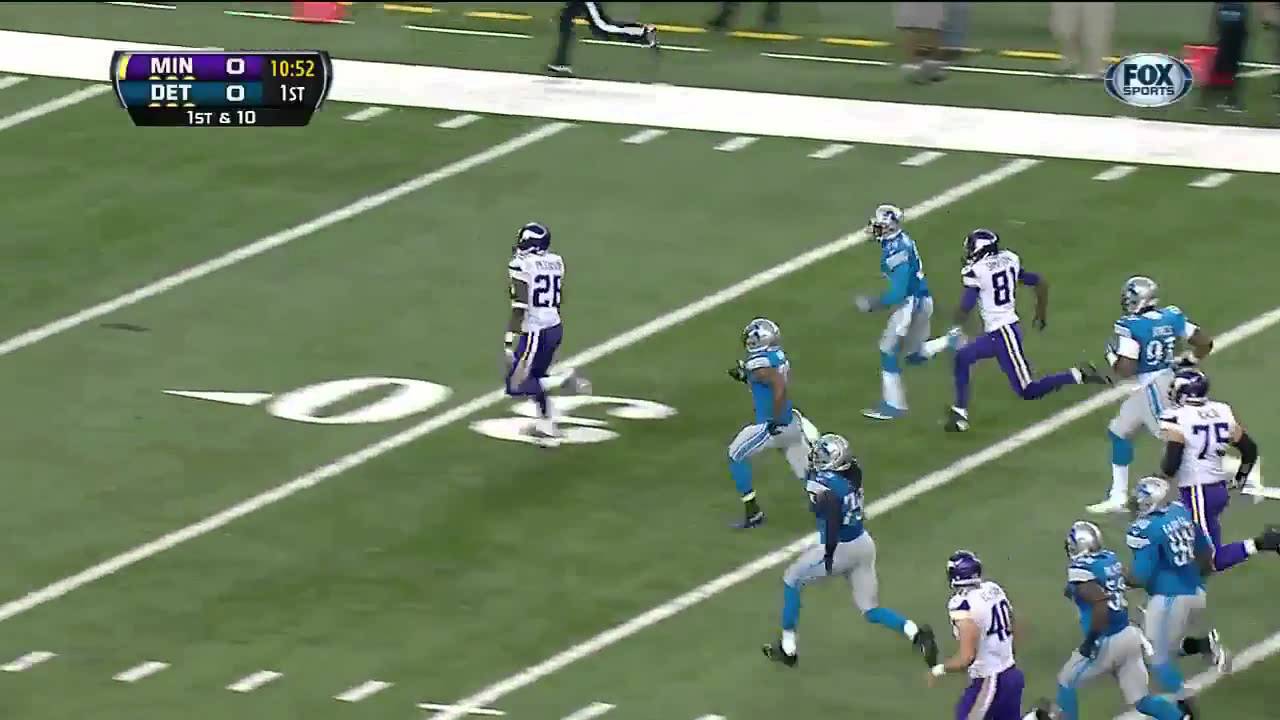 adrian peterson vs lions