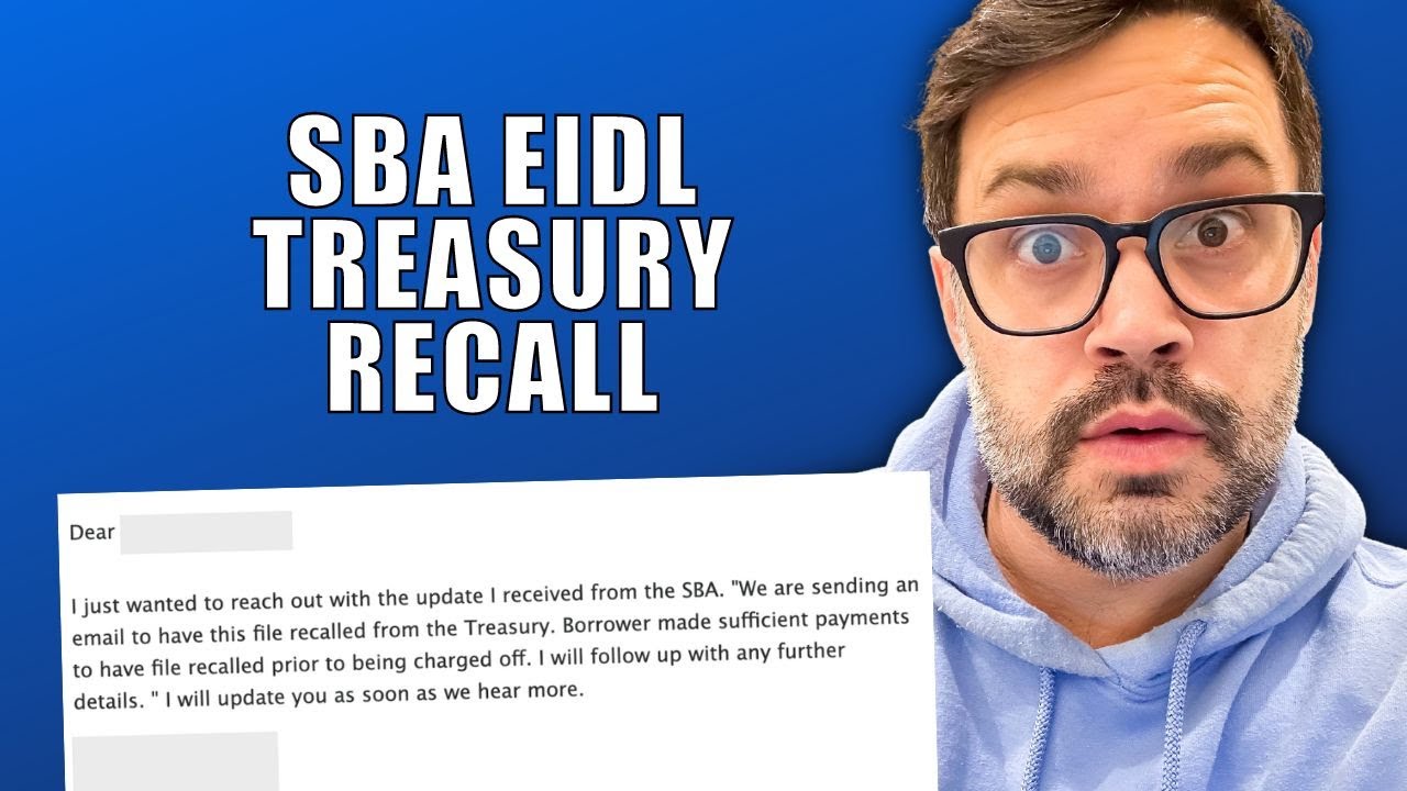 SBA EIDL Treasury Recall Letter
