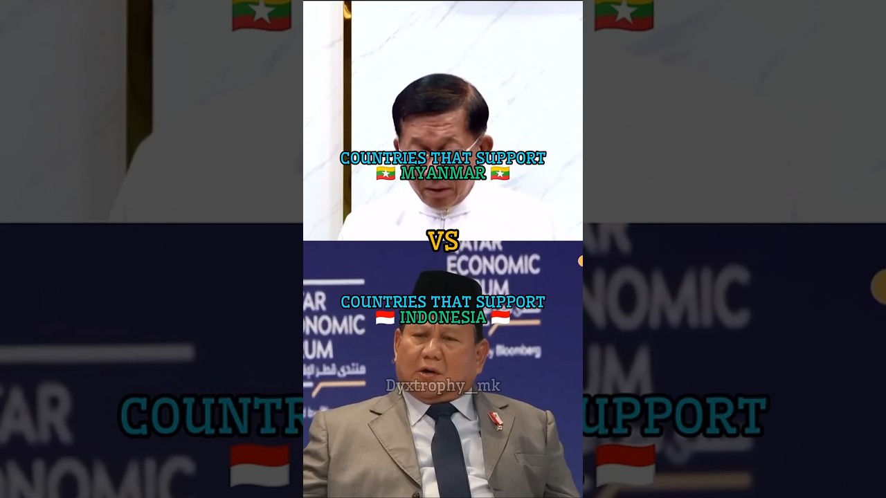 Countries that support Myanmar vs countries that support Indonesia#shorts#viralshorts