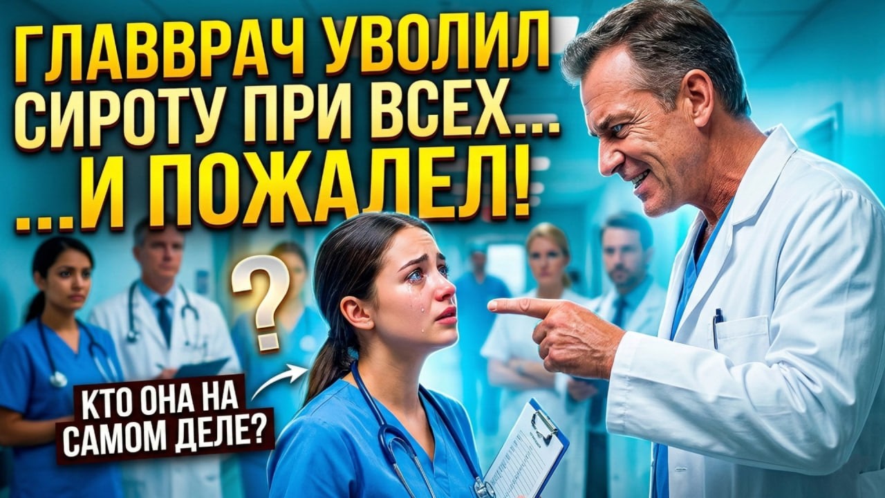 «Ты пустое место!» Главврач унижал сироту, но остолбенел, узнав, кого она спасла от смерти!