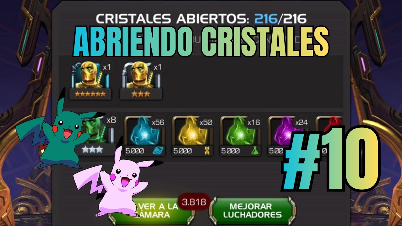 ABRIENDO CRISTALES - CASI CONSIGO UN SHINY | UN PRINCIPIANTE CON SUERTE MCOC #10