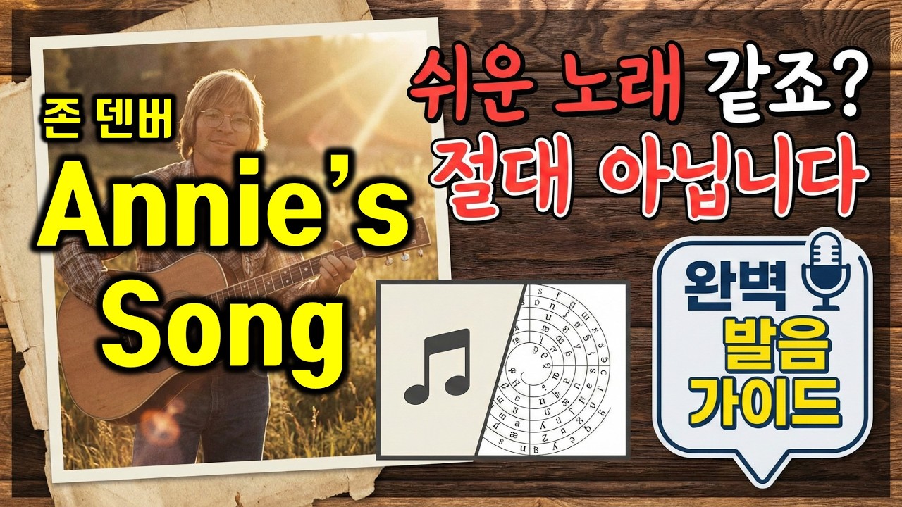 존 덴버 Annie's Song, 쉬운 노래 같죠 절대 아닙니다! (완벽 발음 가이드 배우기) #팝송배우기 #영어쉐도잉 #올드팝추천 #7080팝송