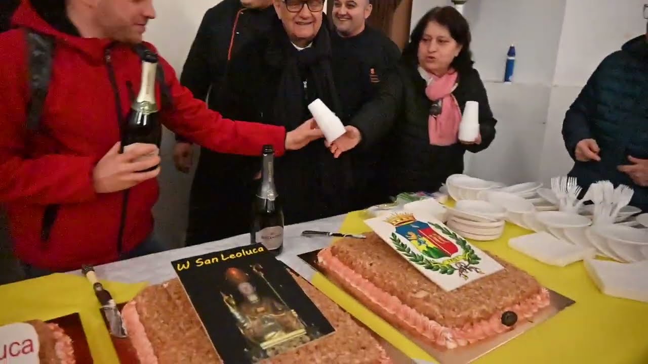 Vibo Valentia SAN LEOLUCA ABATE festa 2026. TAGLIO DELLA TORTA del COMUNITARIUM. 6/6