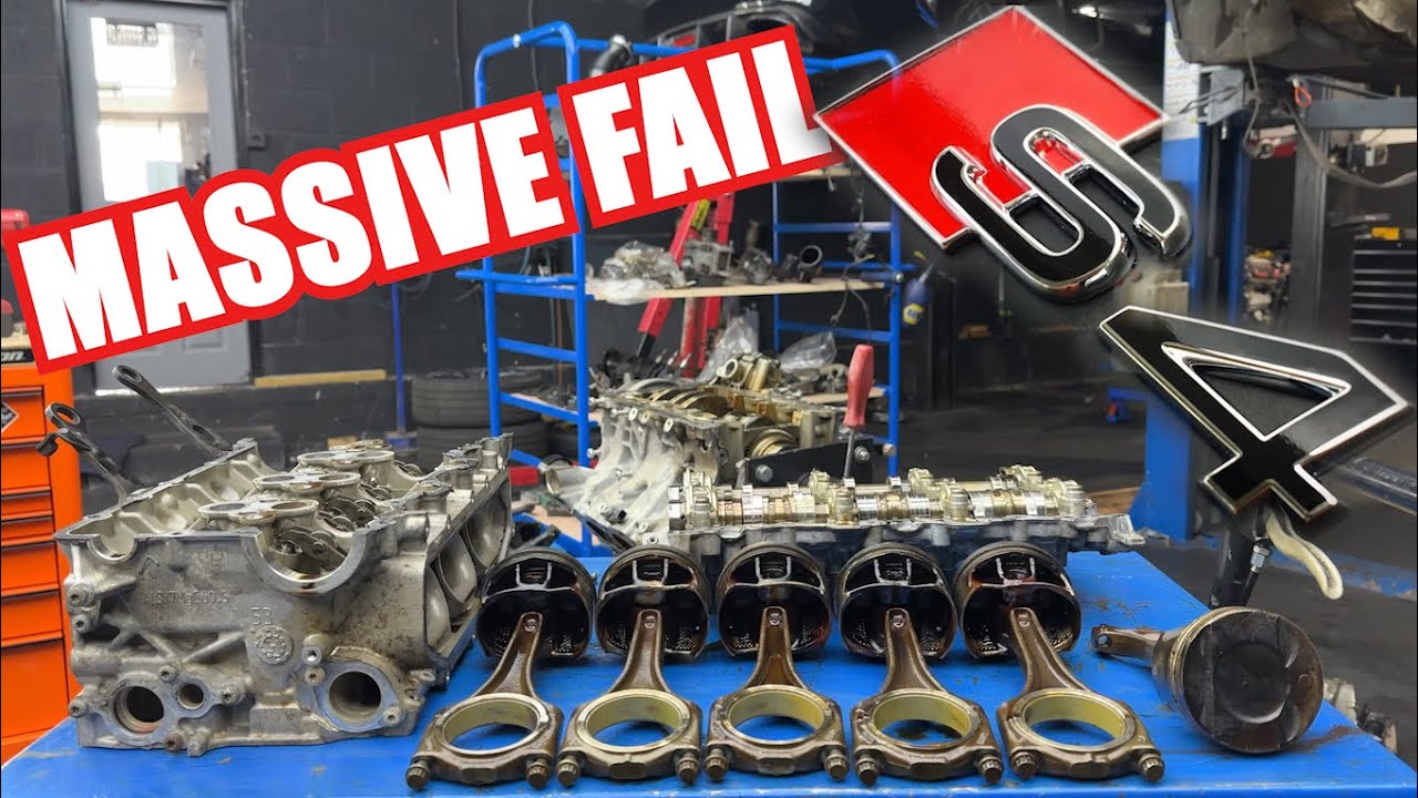WOW .. How can a rocker arm do this? Can we repair this S4 B9 engine after such a huge damage ?