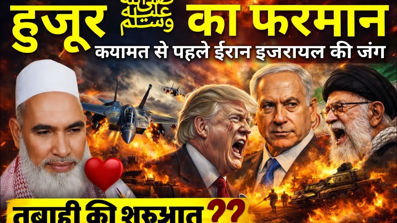 Nabi ﷺ Ka Farman? Qayamat Se Pehle Iran Israel Ki Jung | Qari Haneef Multani Bayan