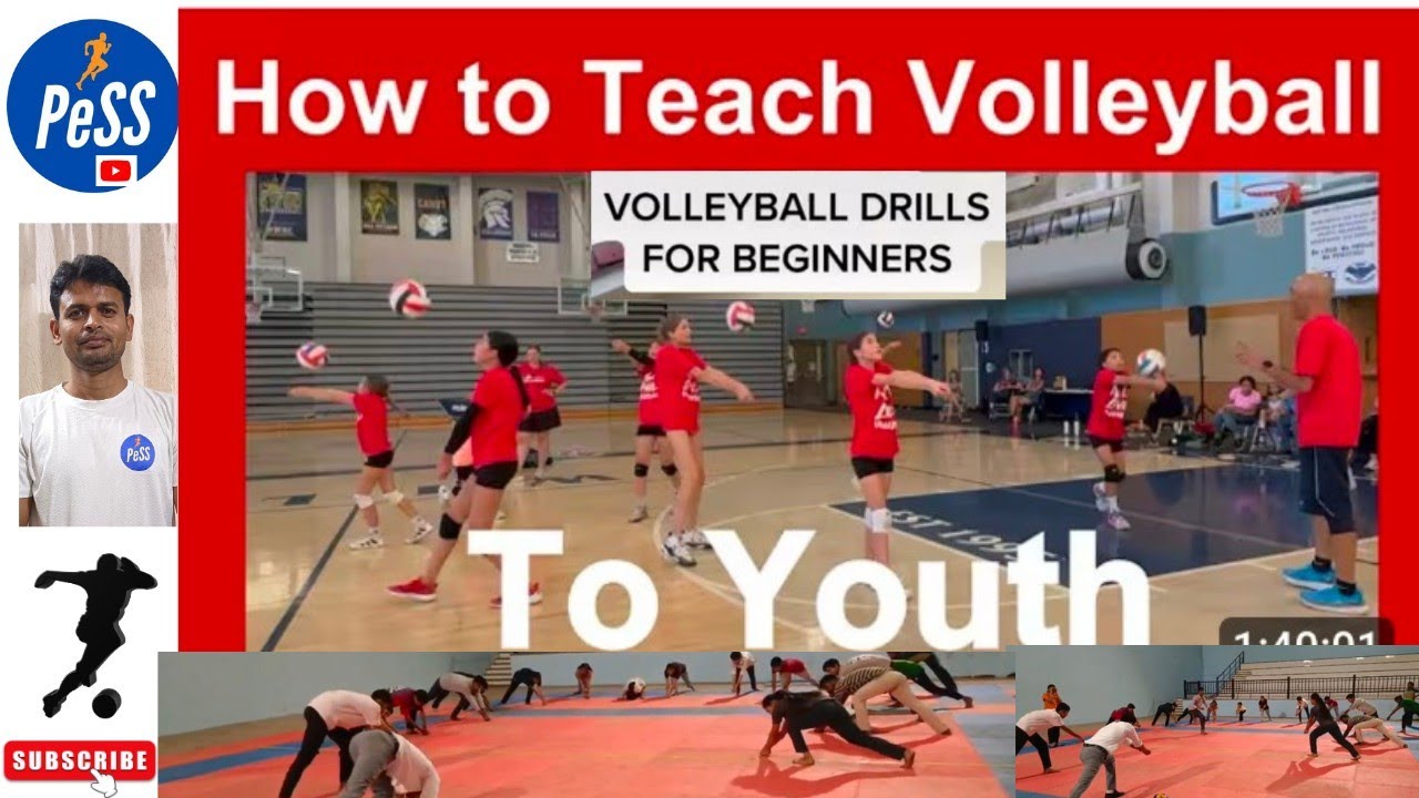 Volleyball 🏐 Diving Drills & Beginners skills development training Session #views #sports #game #pe
