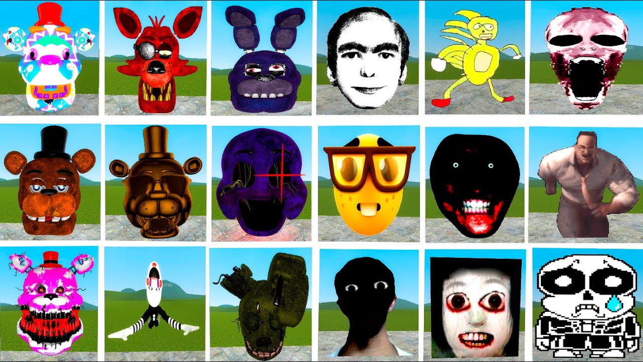 ALL FULL NICO'S NEXTBOT & FREDDY AND FRIENDS In Garry's Mod