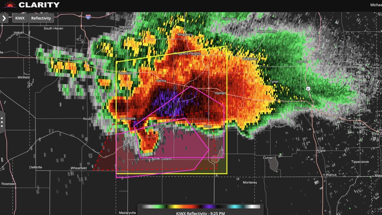 Live Coverage Of Dangerous Tornado in Northern IND! ! 3-10-26