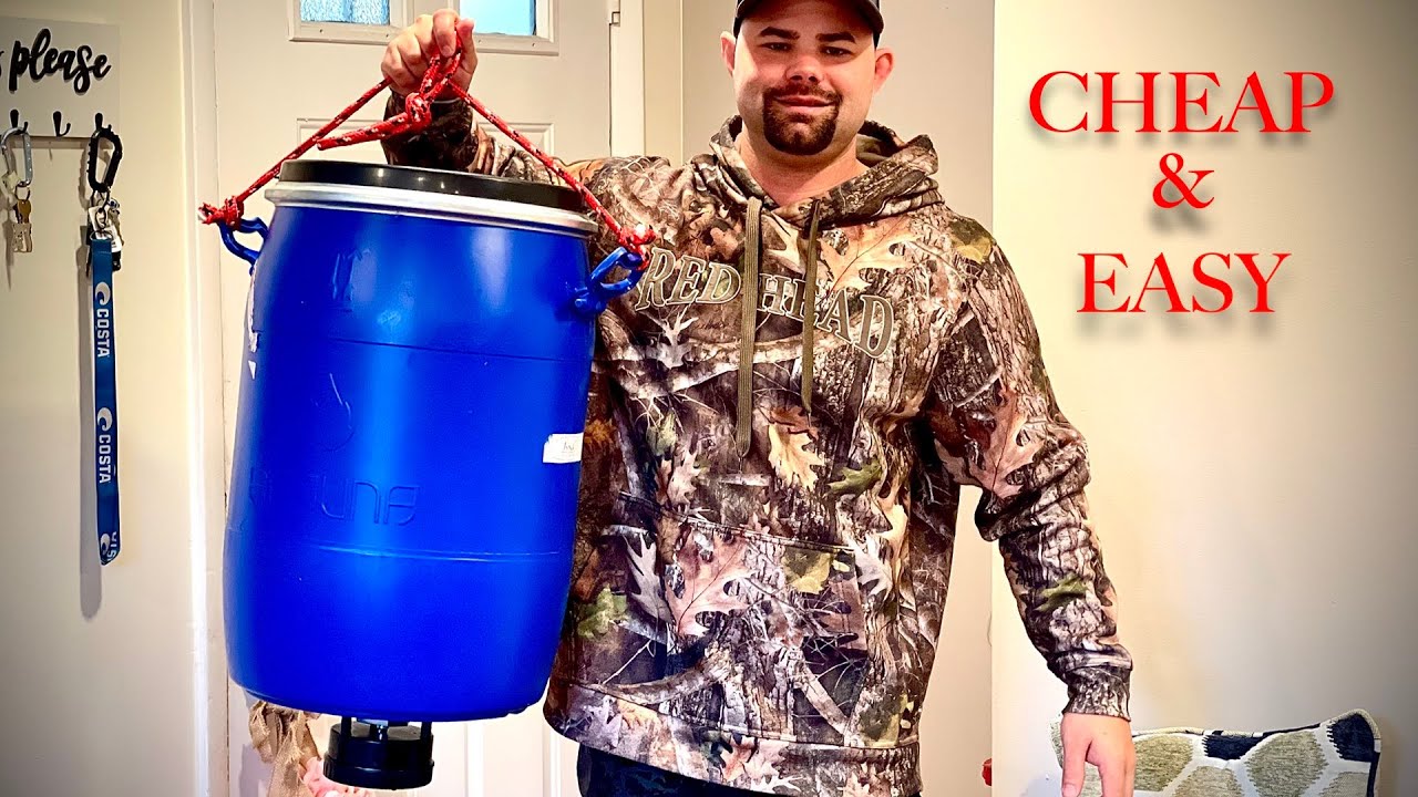How to make a HOMEMADE wild game FEEDER with a timer (CHEAP & EASY)