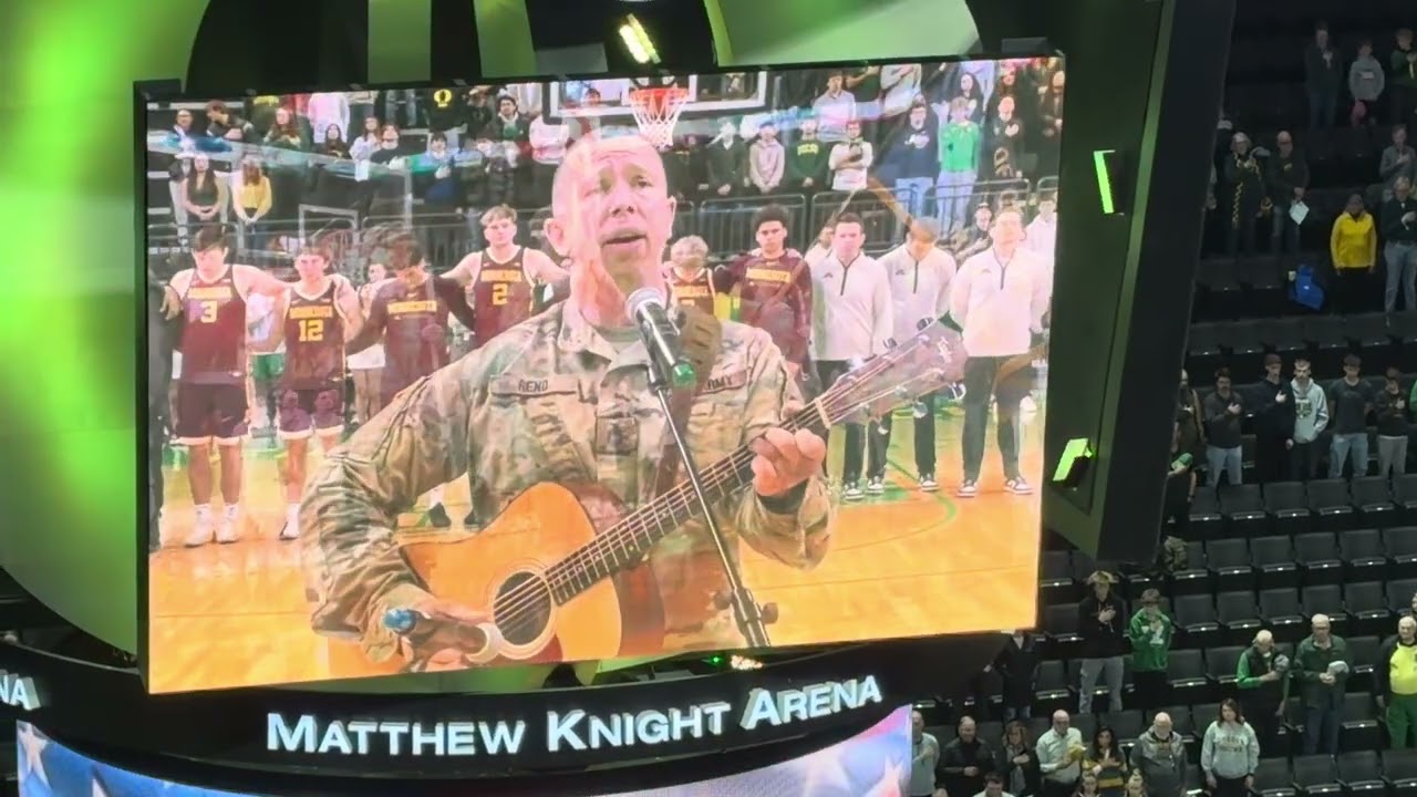 Trevor getting recognizing at Matthew Knight Arena. 2/14/26