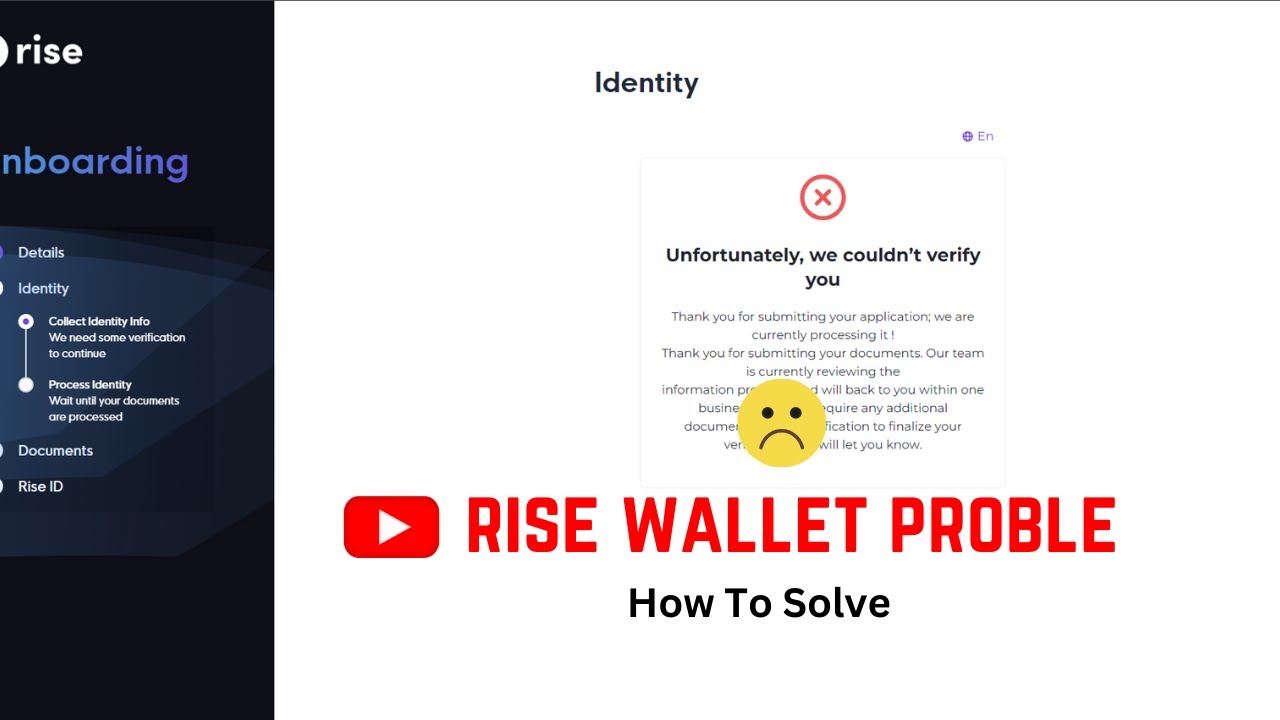 RISE WALLET VERIFYING PROBLEM ❌ #risewallet #riseverify