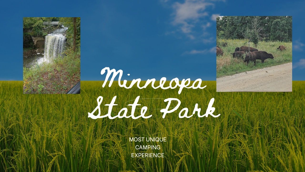 Minneopa state park walk through the most unique camping experience. 