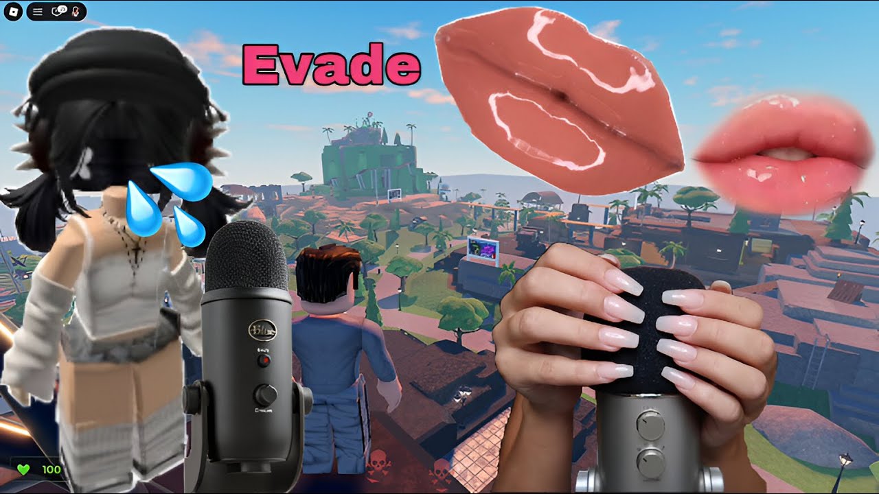 Roblox Evade ASMR 😴 | Tingly Mouth Sounds (No Talking) 👄✨ | 4K 180FPS 🎮