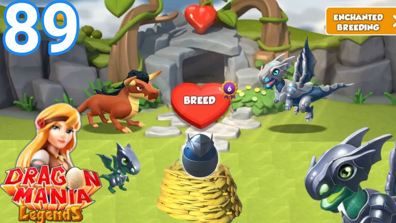 BEST Breeding Combination of BLACK ARMOR DRAGON | Dragon Mania Legends  Gameplay Part 89.