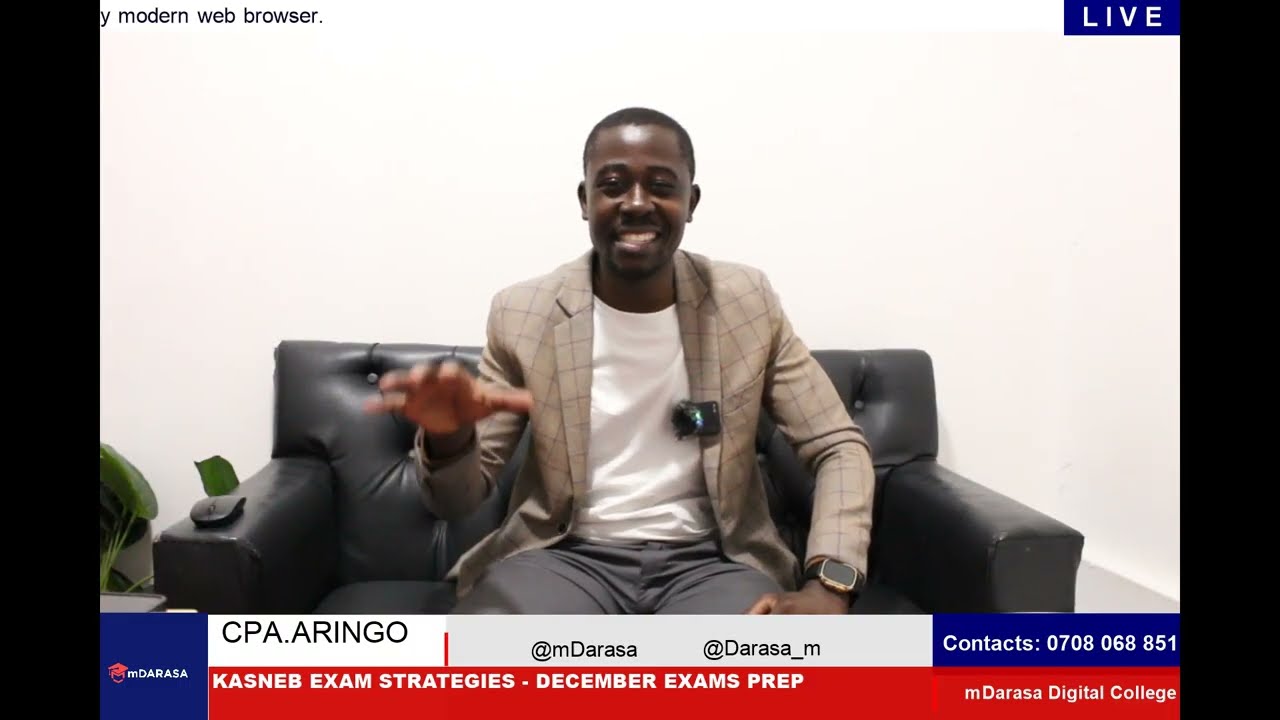 STRATEGIES FOR KASNEB EXAMS DECEMBER SITTING.(VIDEO 1)