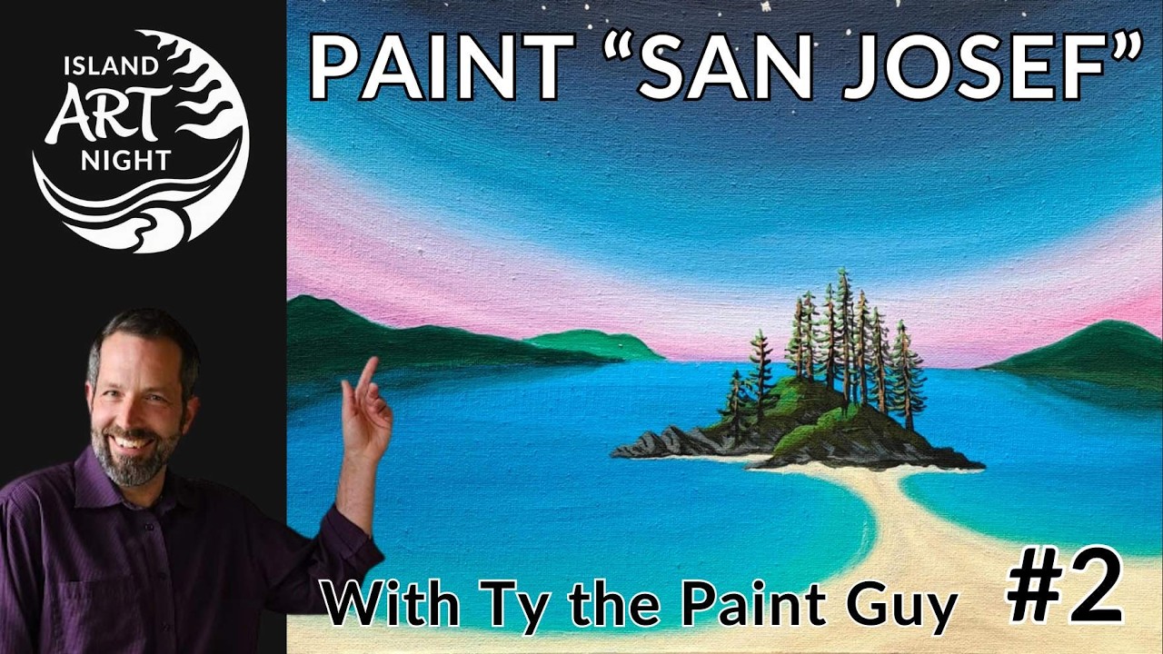 Painting Calm Ocean Water – San Josef Bay Acrylic Tutorial | Step 2