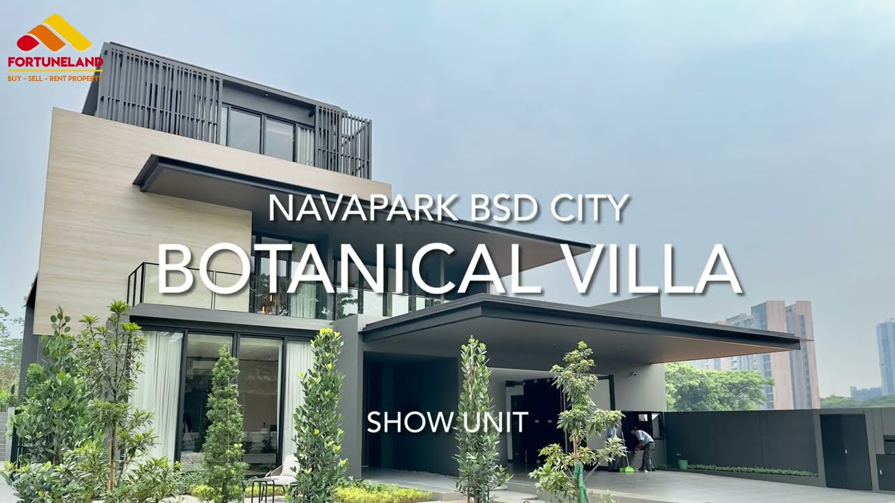 POV show unit Botanic Villa Navapark BSD City