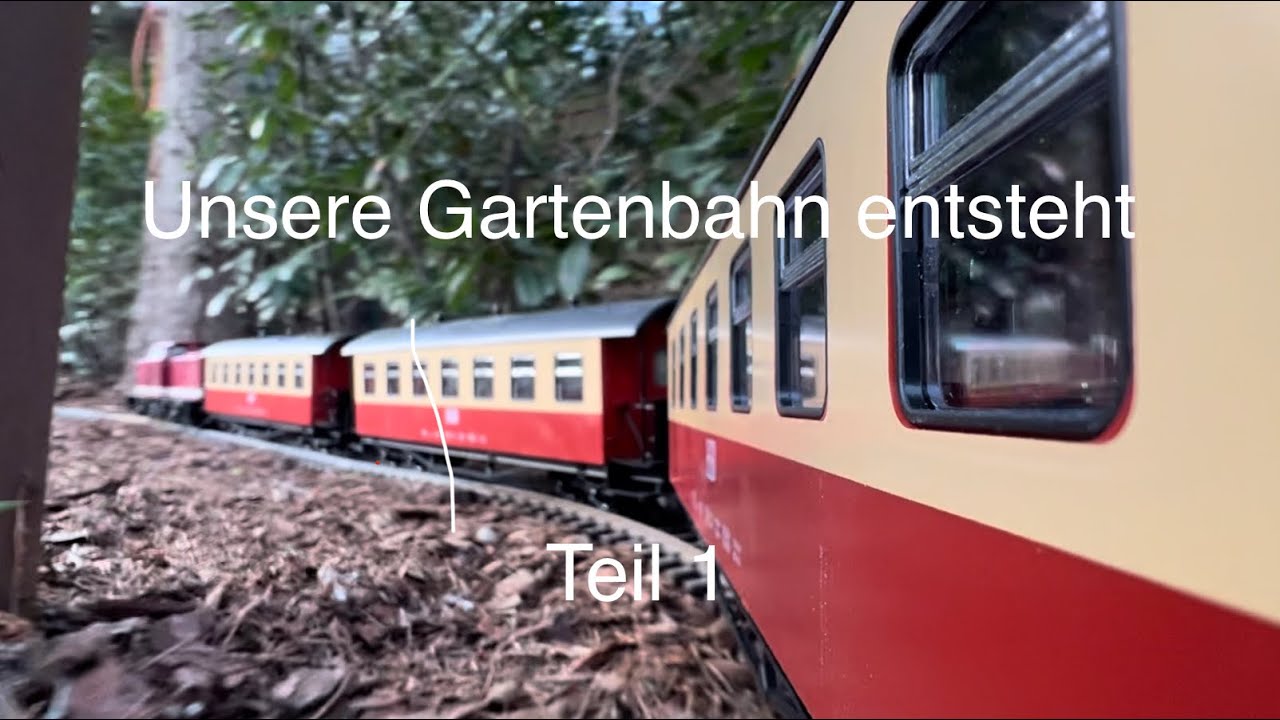 „Unsere Gartenbahn“ Teil 1 „Streckenführung im Hochbeet“
