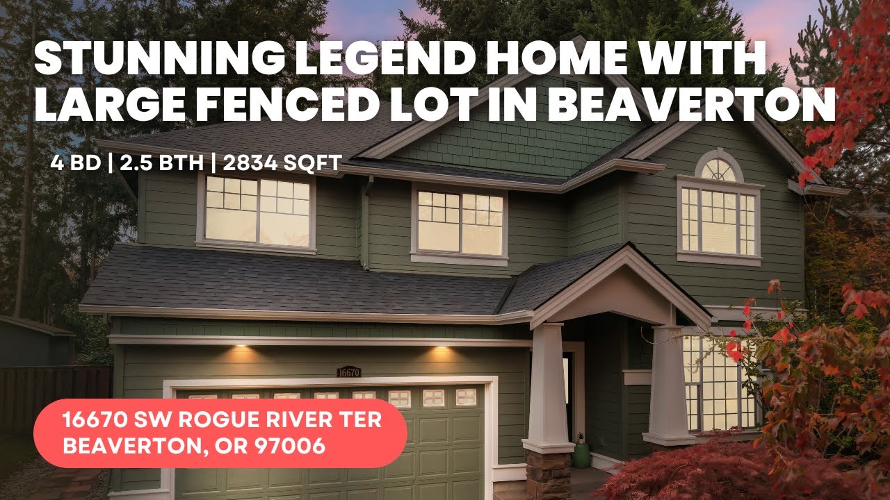 New Listing on 16670 SW Rogue River Terrace Beaverton OR