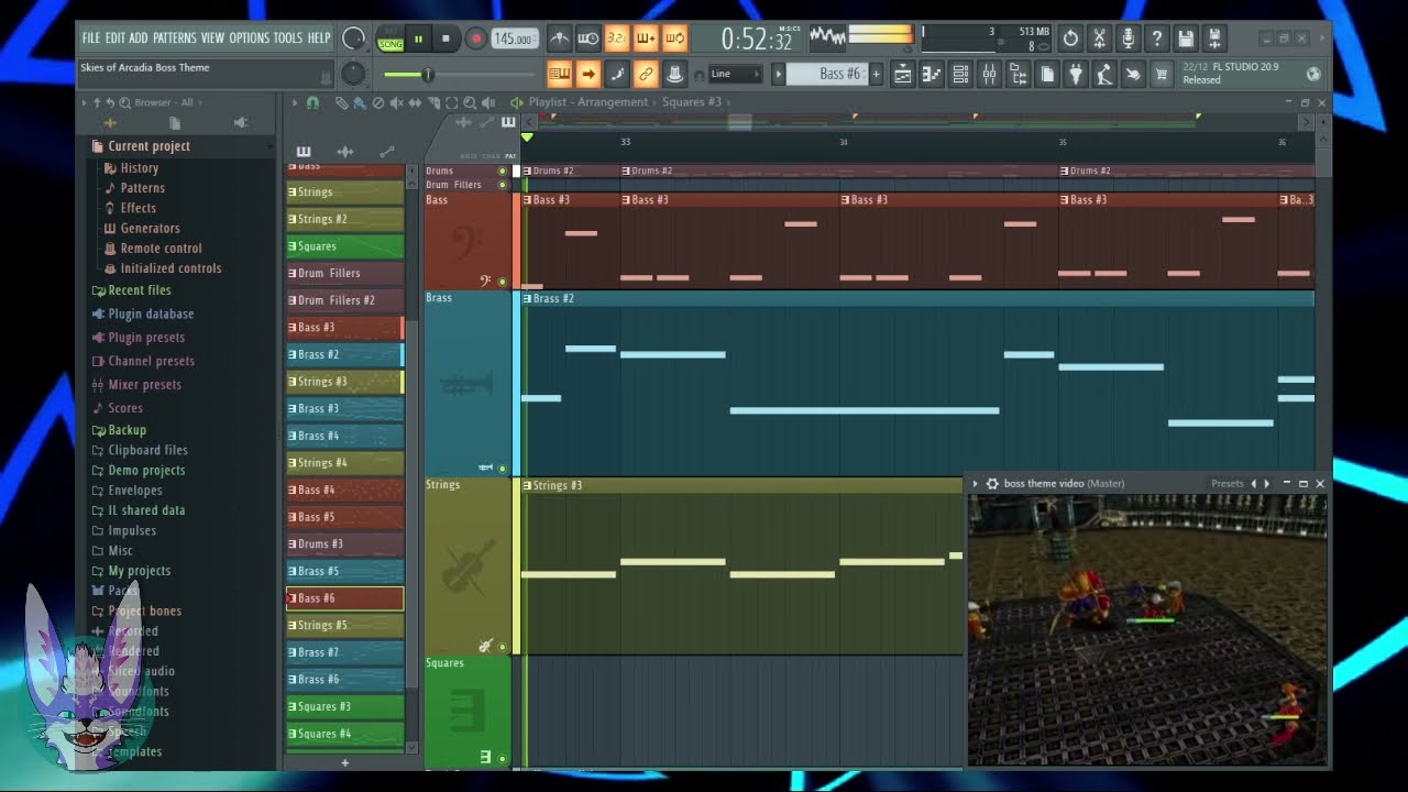 Skies of Arcadia - Boss Theme - GBA Soundfont - FL Studio