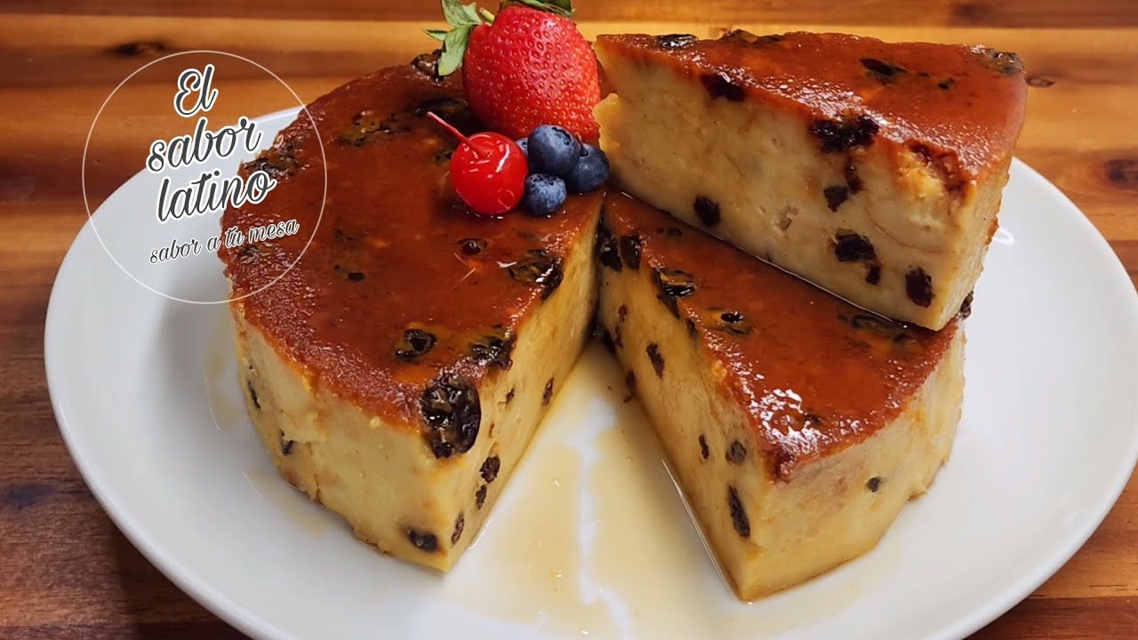 🔴Budin de Pan Casero Sin Horno! ❤️Fácil Y Rico - El sabor latino🔥