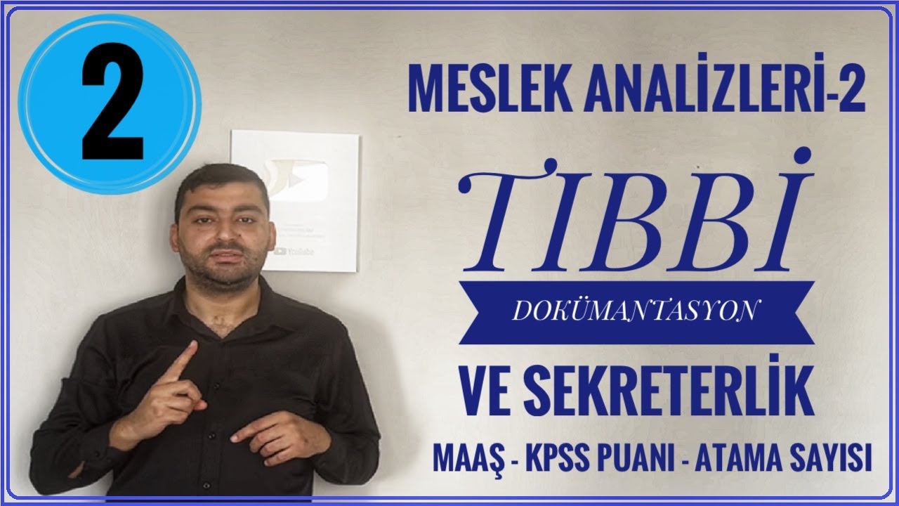 TIBBİ DOKÜMANTASYON VE SEKRETERLİK MESLEK ANALİZİ (ÖNÜ AÇIK BÖLÜMLER -2) TIBBİ SEKRETER  MAAŞI