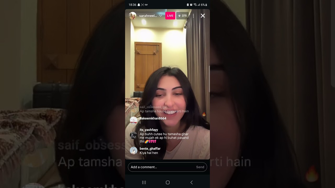 Sara Neelum was live today #saifalikhan #tamasha #tamashaseason4 #kanwalfarooq #ridatariq #yaseenali