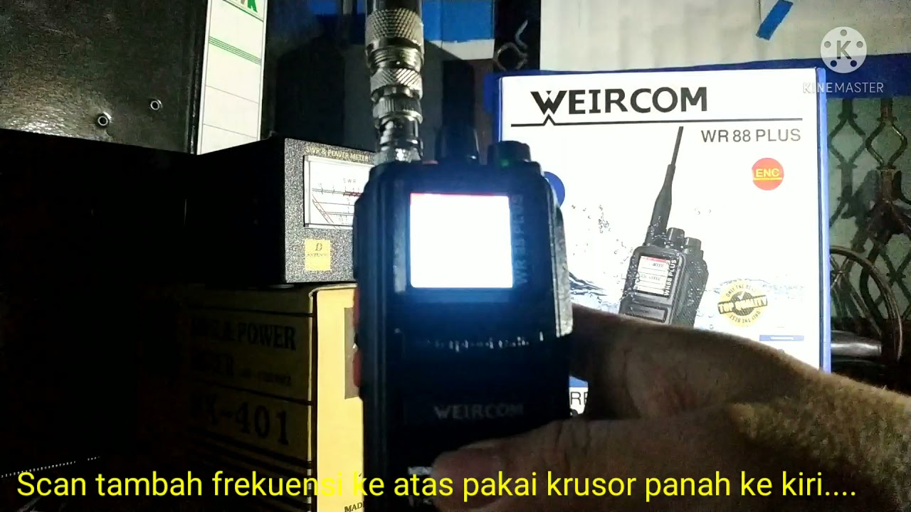 Cara mudah Scan Frekuensi HT Weircom WR88 Plus...