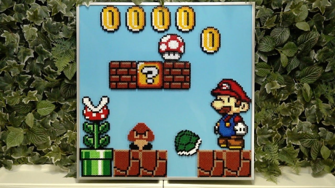 Супер Марио из термомозаики / Hama beads Super Mario