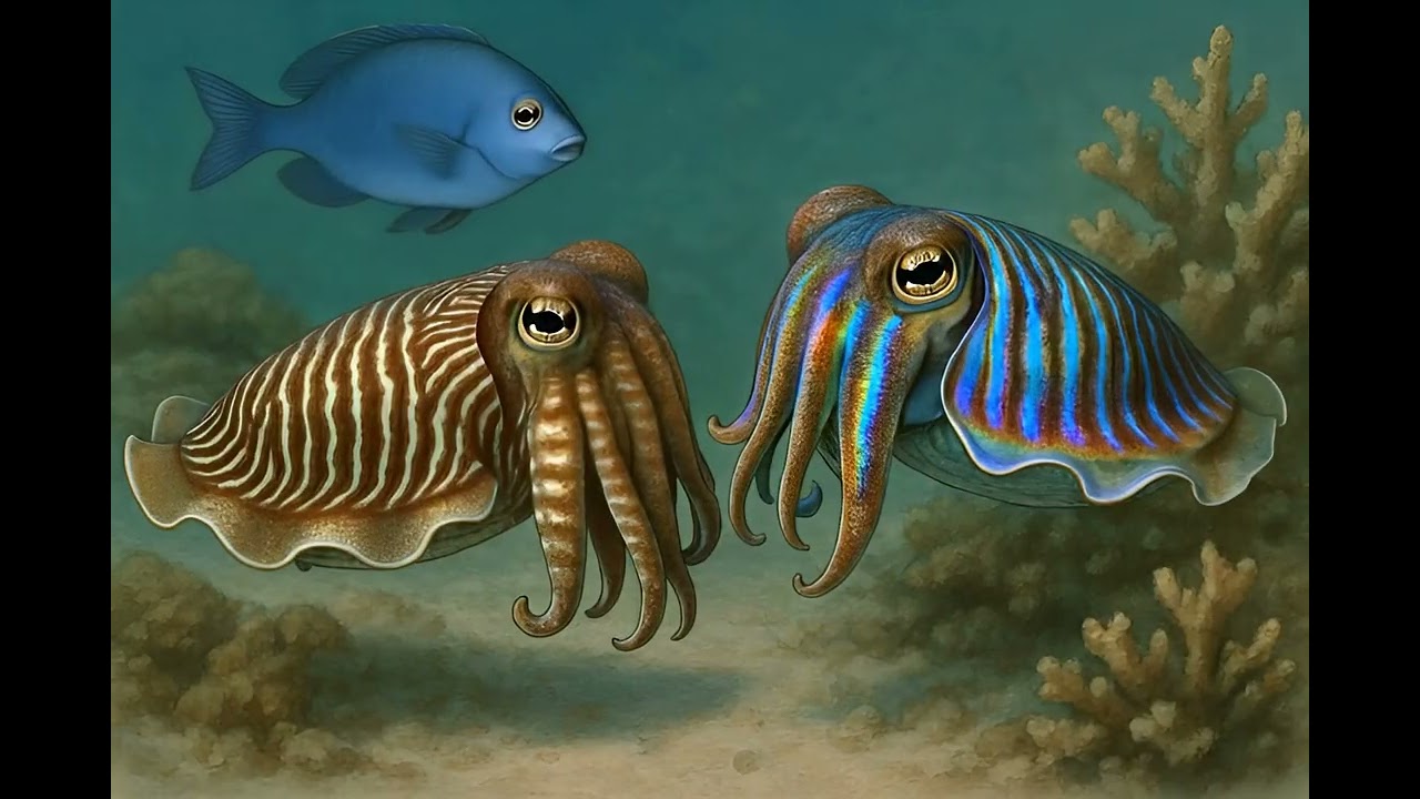 Unlocking the Secrets of Cuttlefish: Underwater Spies with Polarized Vision!