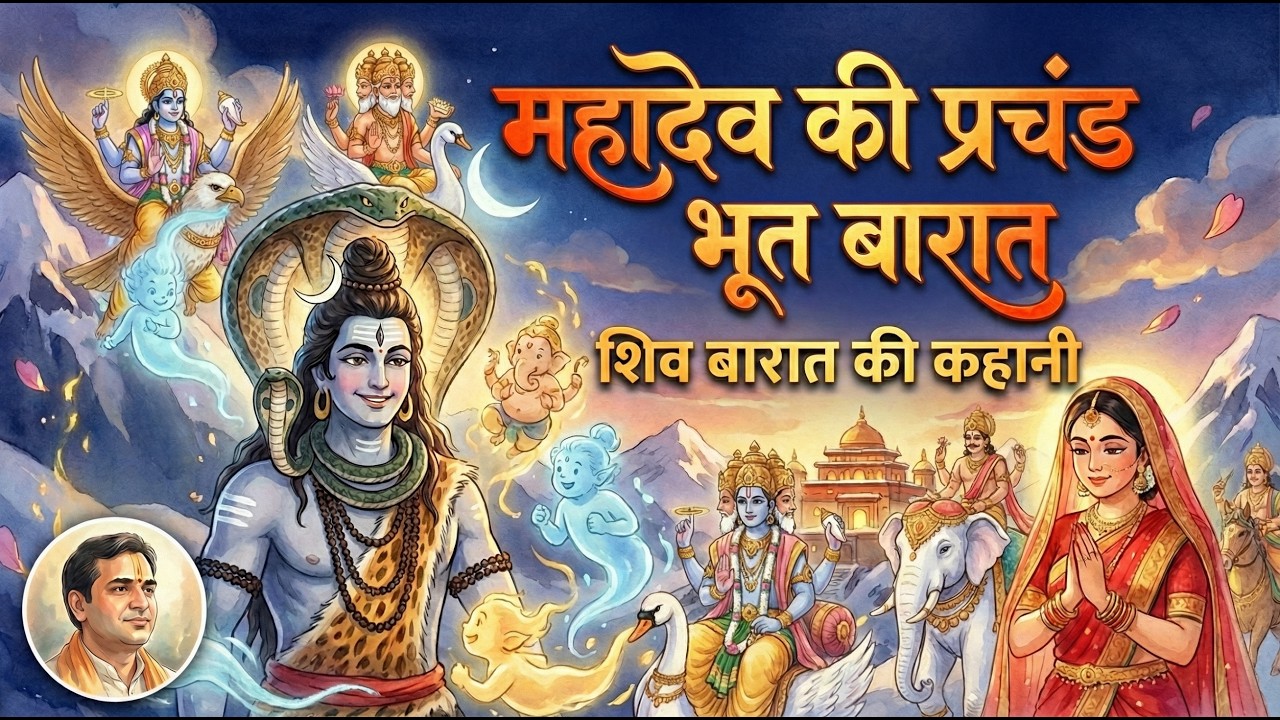 Mahadev Ki Prachand Bhoot Baraat 🔱 | Shiv Baraat Ki Kahani by Indresh Ji Maharaj #mahashivratri