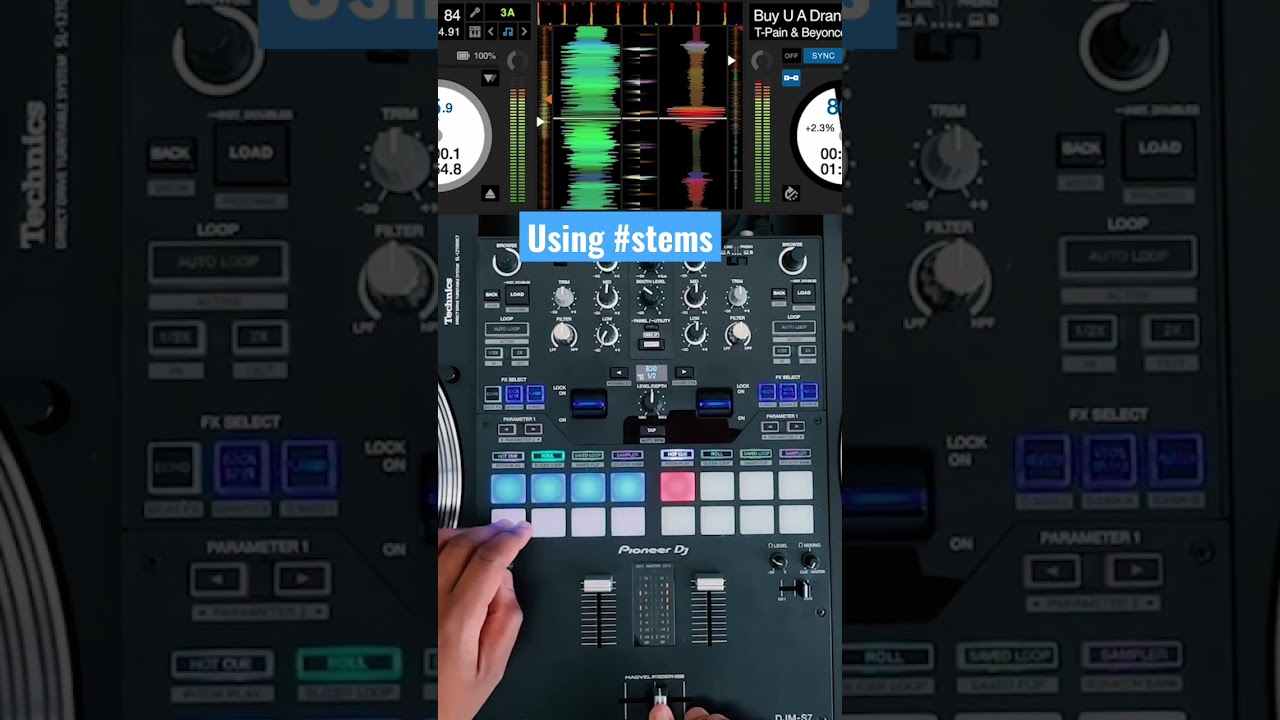 I used #stem separation here to prevent the vocals clashing on both tracks #serato #dj #howtodj