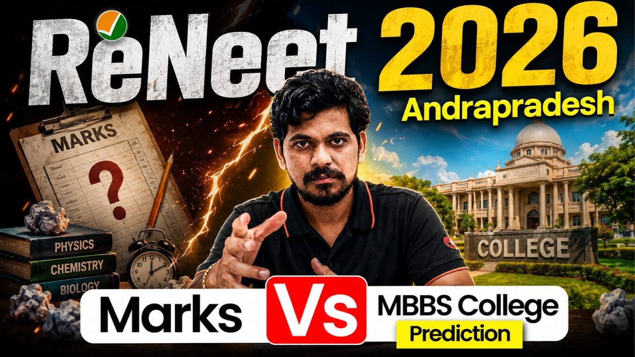 🏥 Re-NEET 2026 Andhra Pradesh | Marks vs MBBS College Prediction 🔥 | Vedantu Telugu NEET