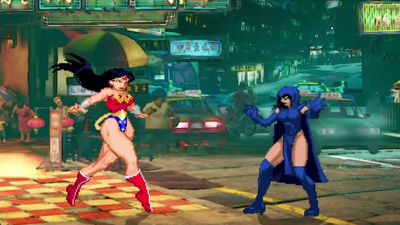 WONDER WOMAN VS RAVEN | INSANELY EPIC MUGEN BATTLE