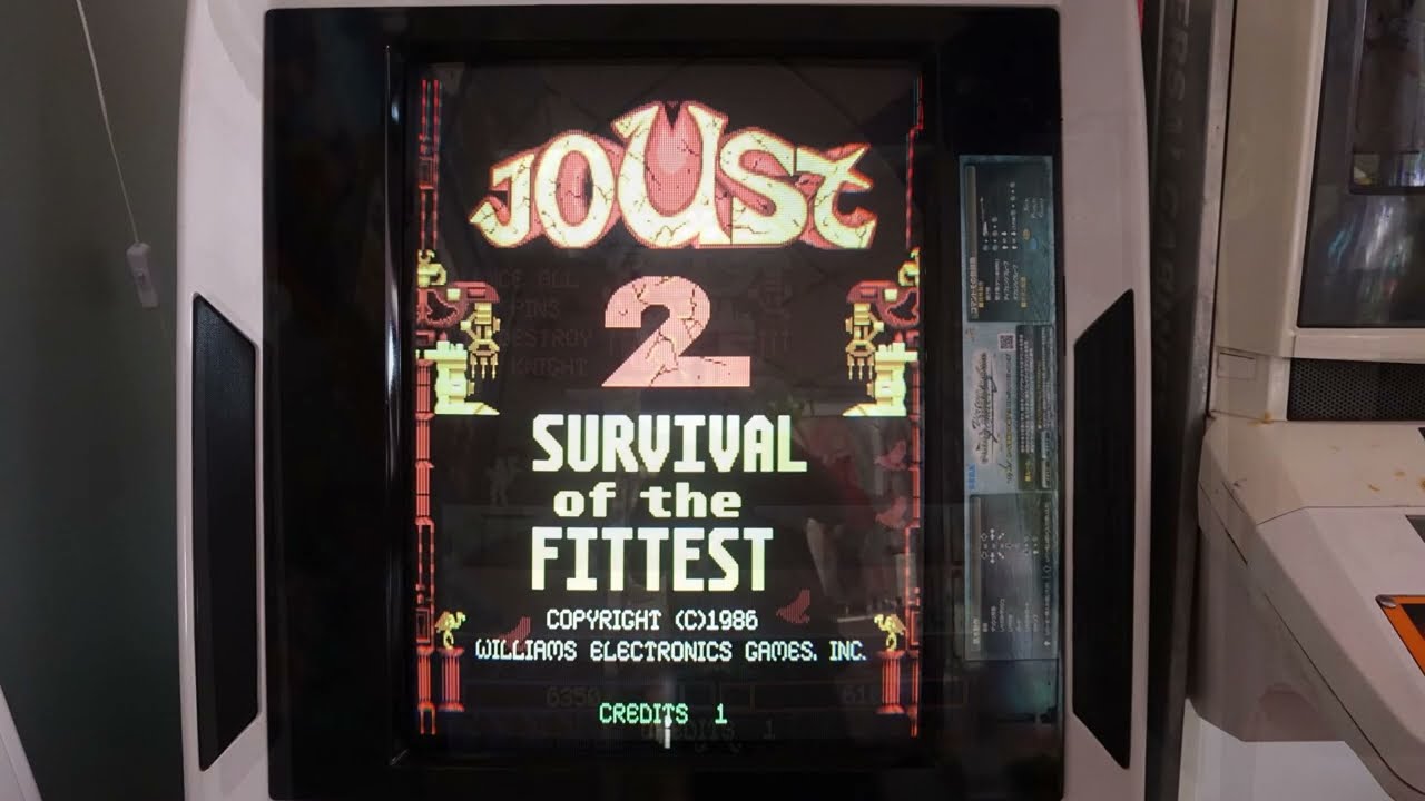 Joust 2: Survival of the Fittest (Willams, 1986) Arcade Videospiel