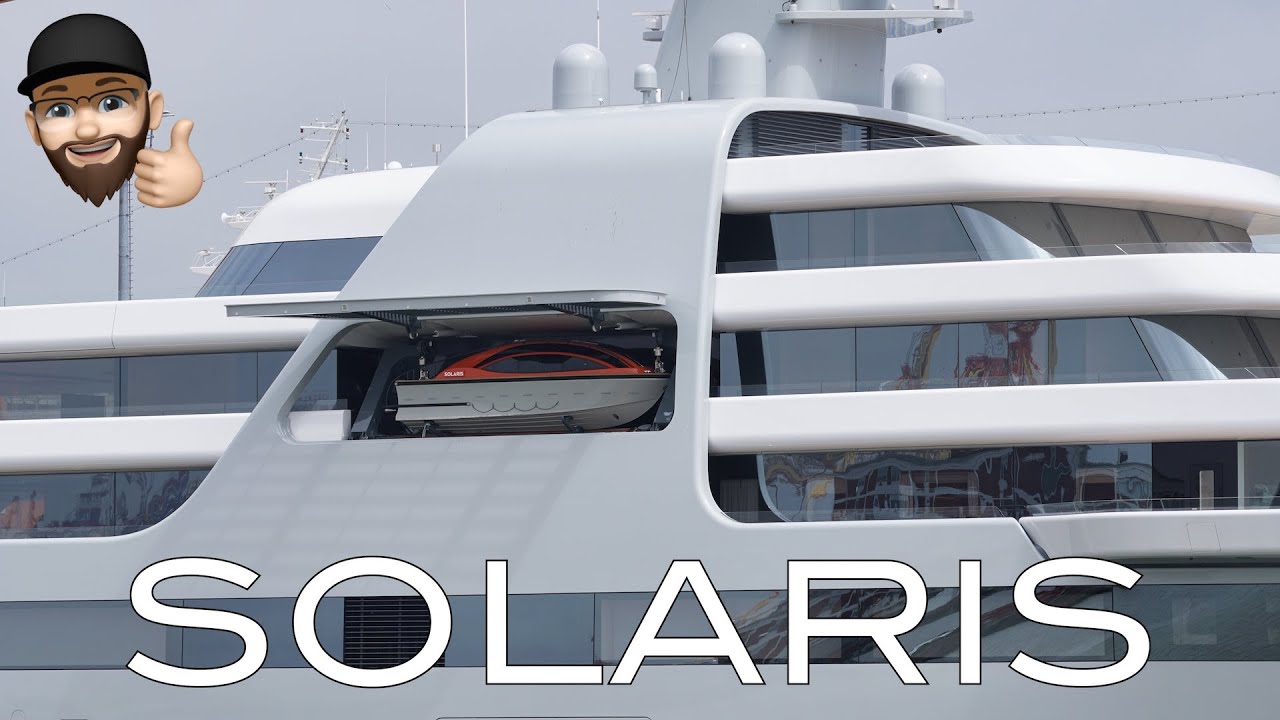 4K | Megayacht SOLARIS - ready for departure - Lloyd shipyard