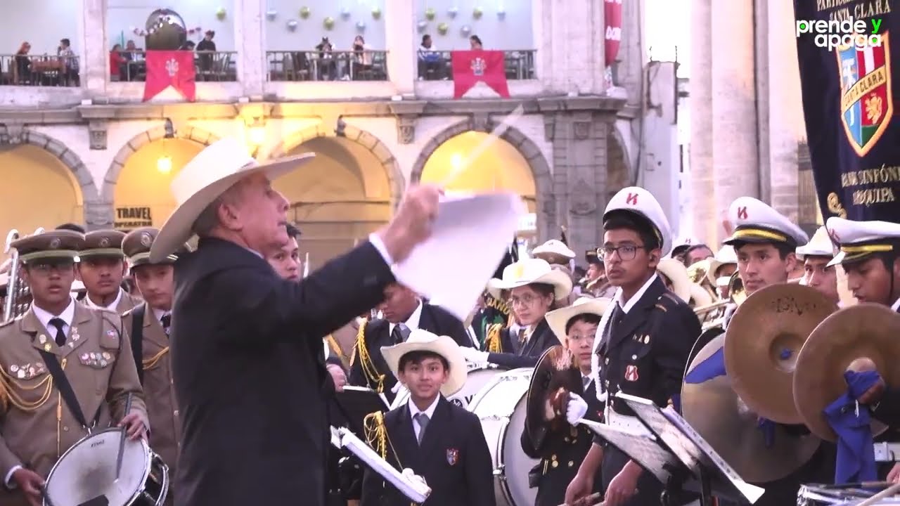 🎶🎵🎼 Bandas Escolares interpretan el Himno de Arequipa  🎶🎵🎼
