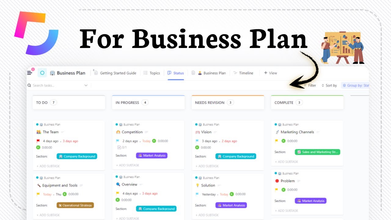 How to Use ClickUp for Business Plan (Quick & Easy Setup)