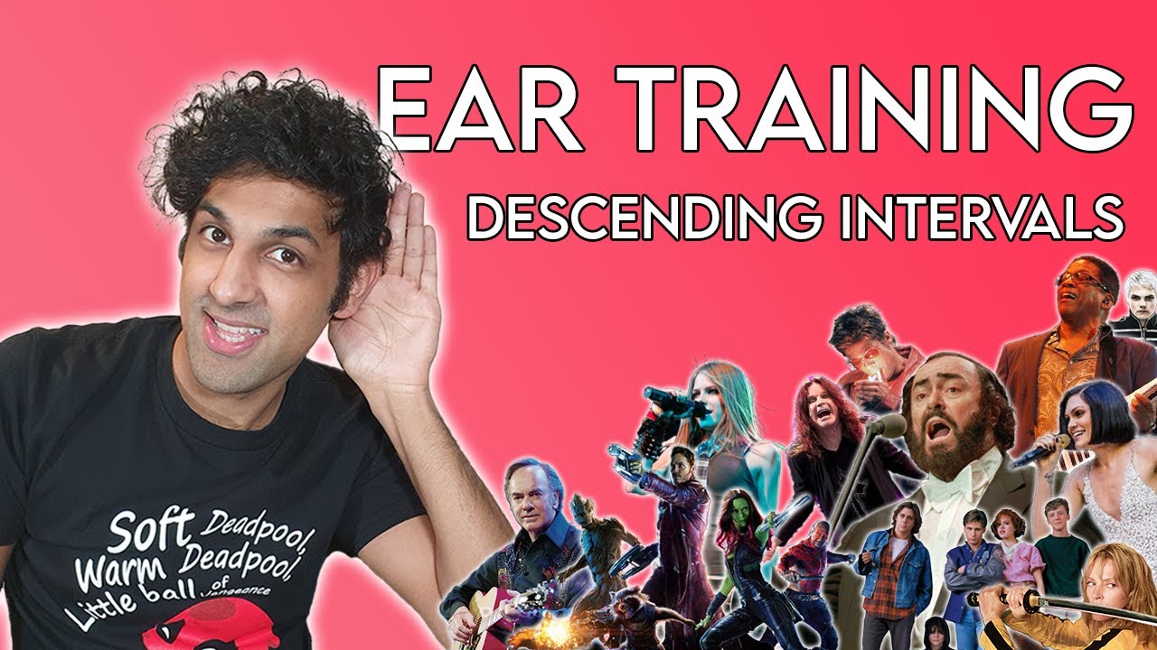EAR TRAINING - The BEST way to learn your DESCENDING INTERVALS!!