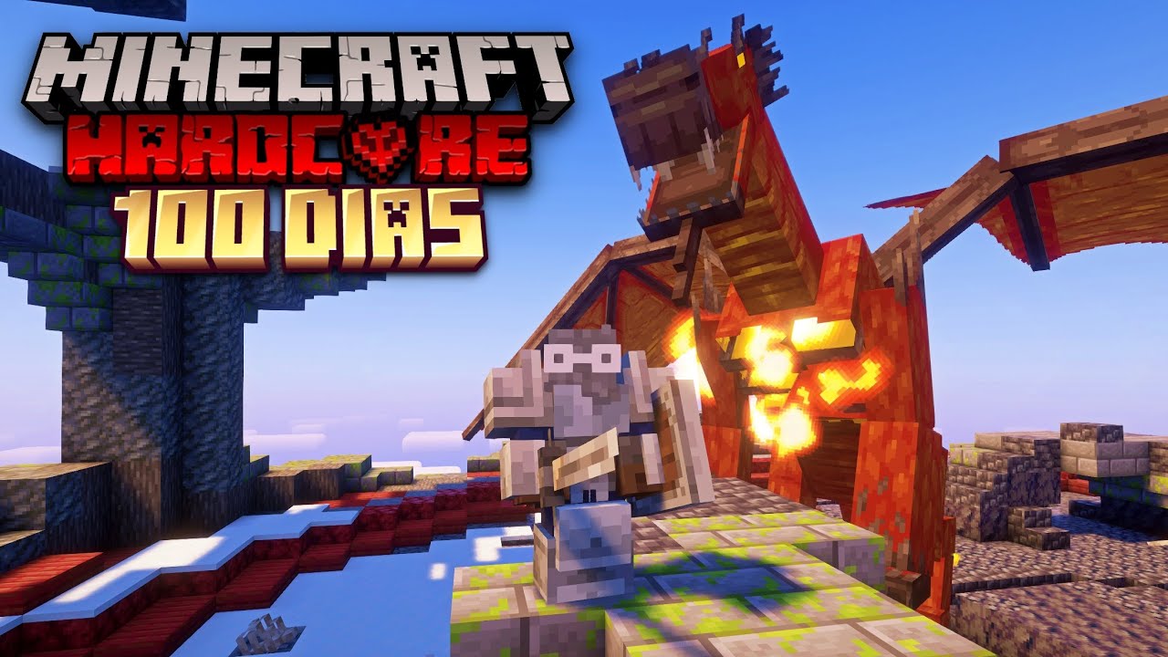 100 Días Enfrentando JEFES COLOSALES en Minecraft Hardcore