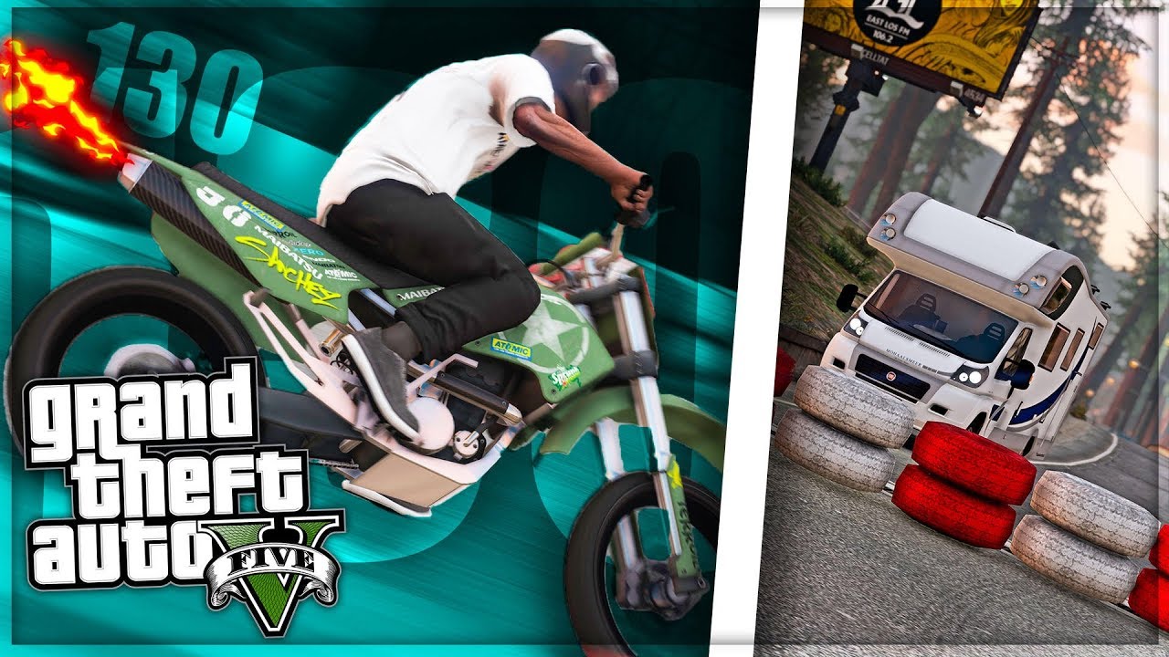 IN PISTA CON LA MOTO CROSS!! - GTA 5 MOD VITA REALE³ #44