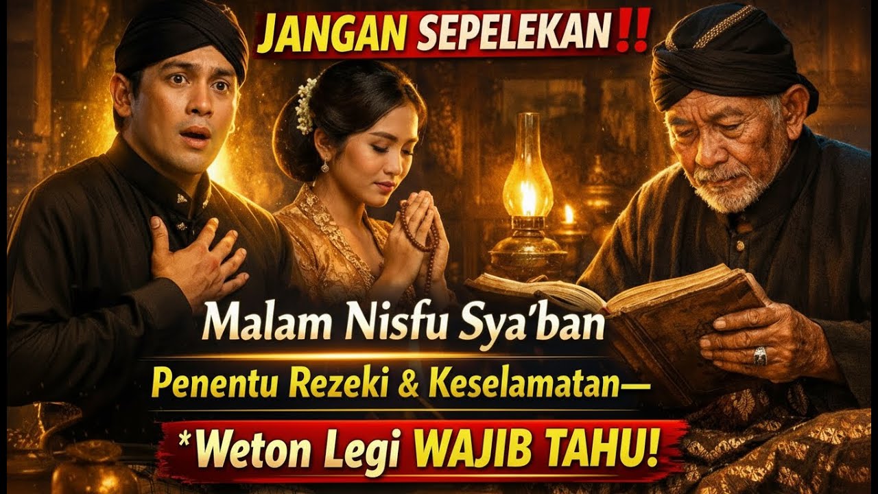 JANGAN SEPELEKAN‼️ Malam Nisfu Sya’ban Penentu Rezeki & Keselamatan—Weton Legi WAJIB TAHU!