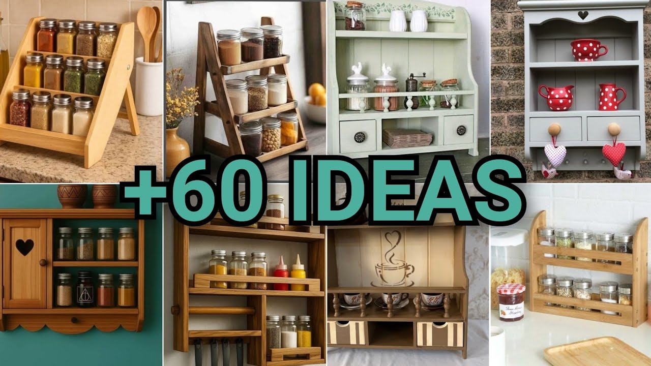 Tom&eacute; Madera y realic&eacute; todos estos Proyectos !+60 Ideas de Bricolaje para el Hogar&iexcl;