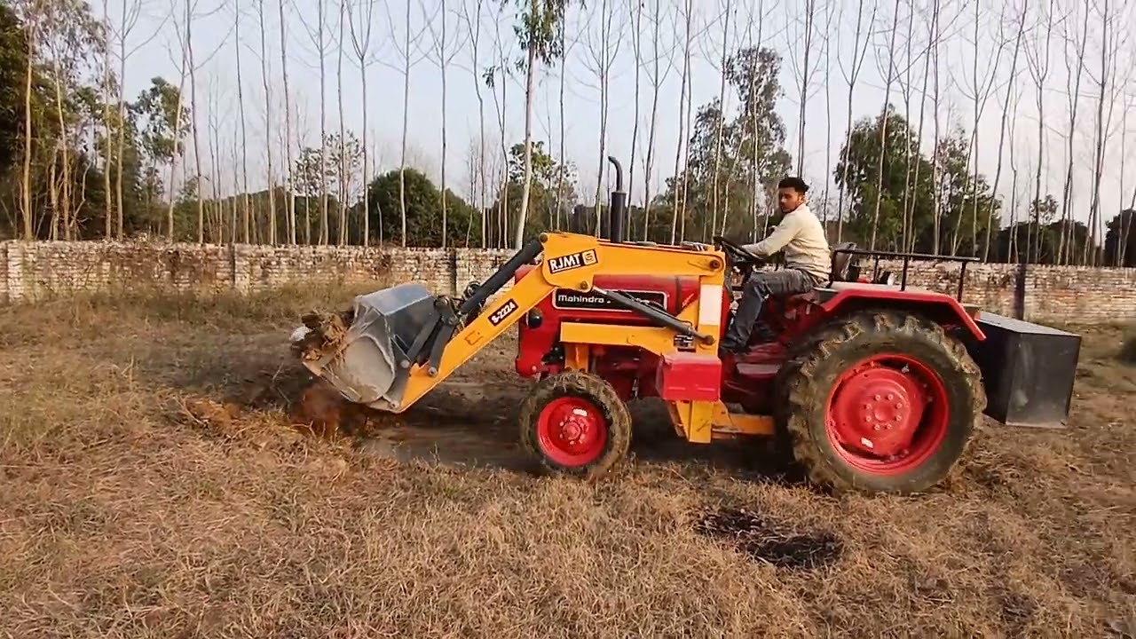 महिंद्रा ट्रैक्टर को बनाया JCB Mahindra Tractor working video 