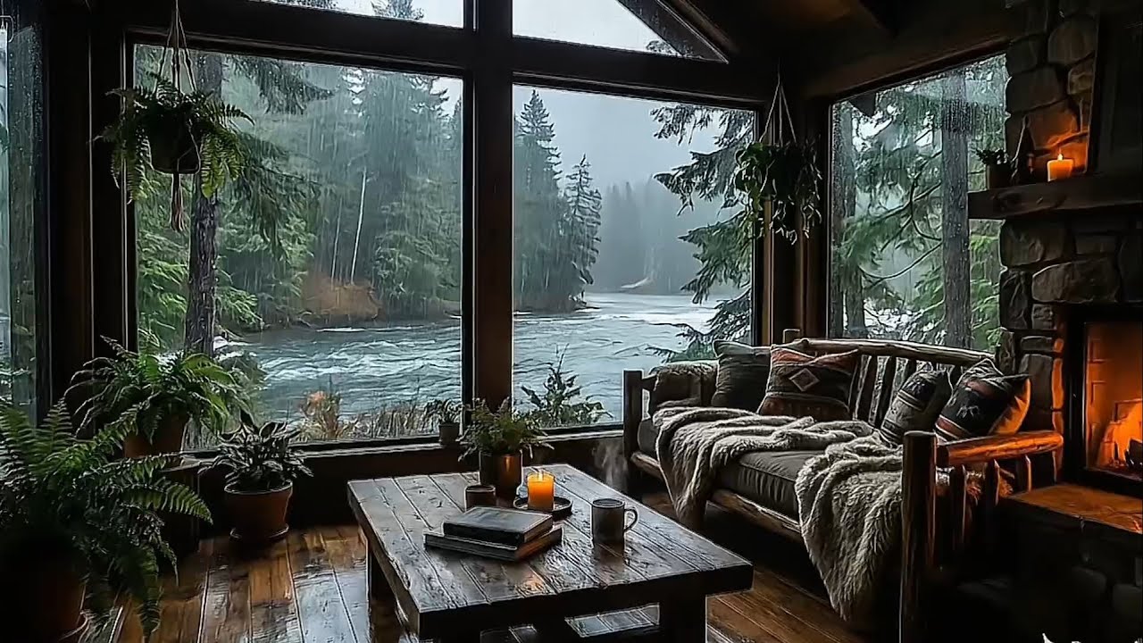 Calming Rain Sounds with Soft Piano for Sleep