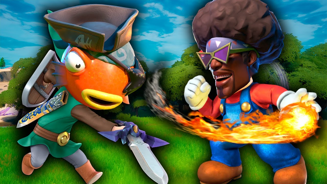Super Smash Bros pero es en Fortnite