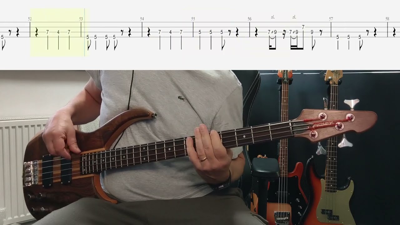 Bob Marley - Three Little Birds Bass Cover With TAB (Original Bass Track Removed)