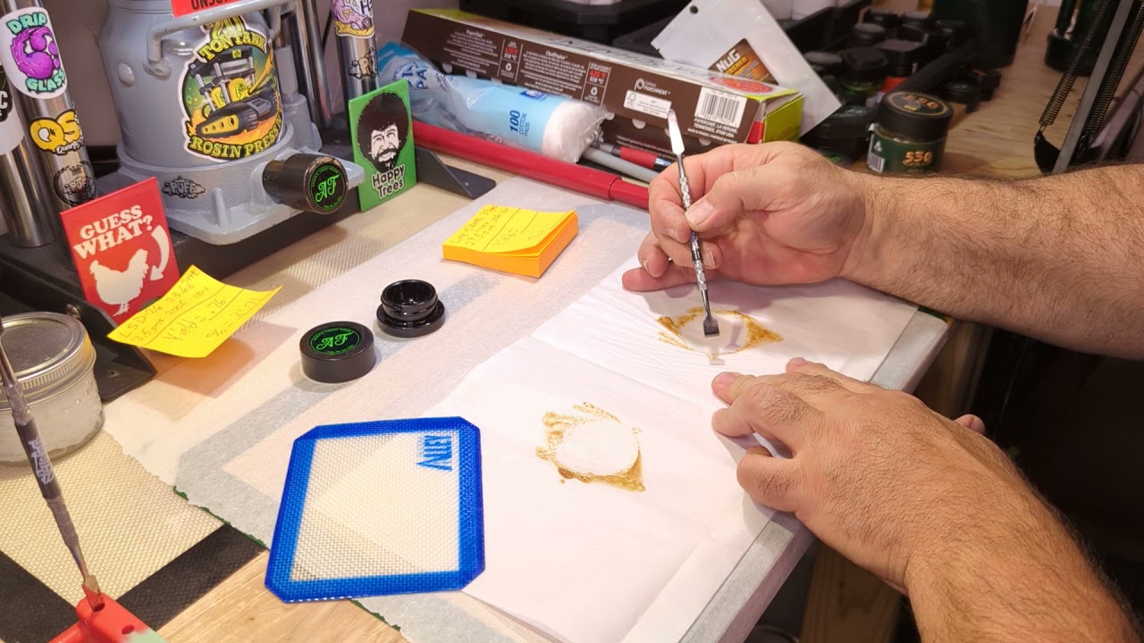 Lime Skunk pressed on my 20ton Tank rosin press. NFSOT