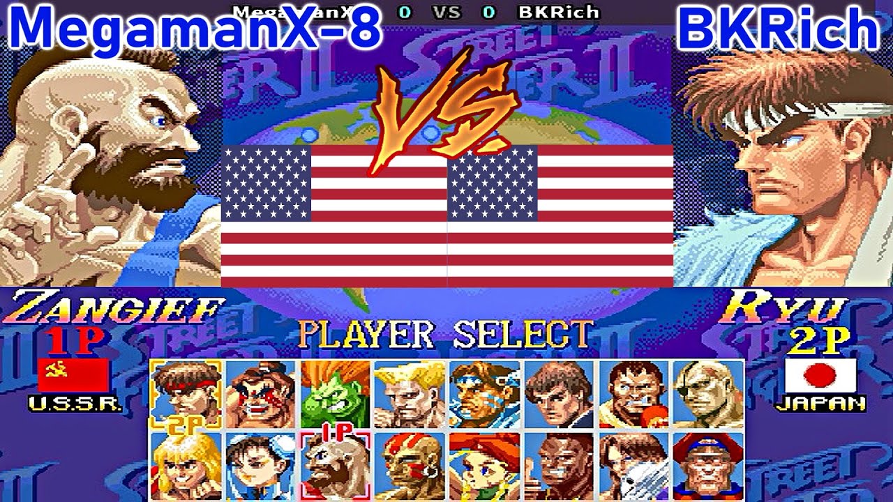 Super Street Fighter II X: Grand Master Challenge - MegamanX-8 vs BKRich